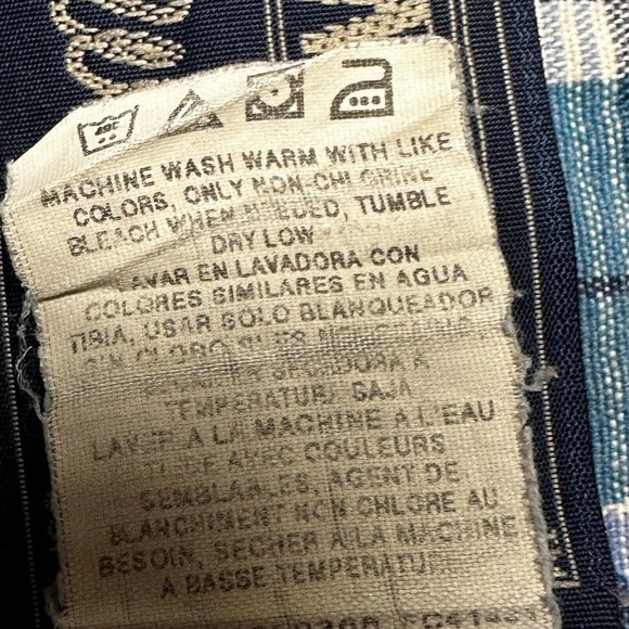 Twenty X By Wrangler Shirt Mens XL Multicolor Plaid Button Down Cowboy Workwear - Picture 7 of 8